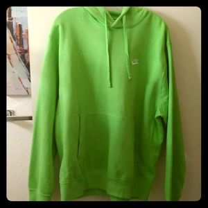 NIKE Standard fit Green hoodie Sz L